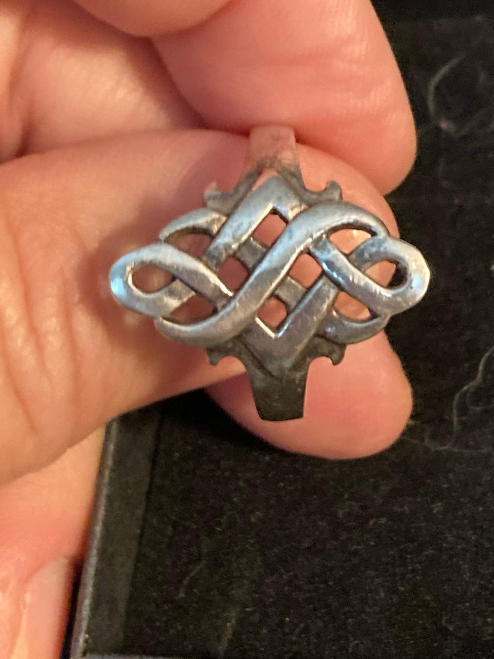 Celtic Knot Ring, Sterling Silver, size 10